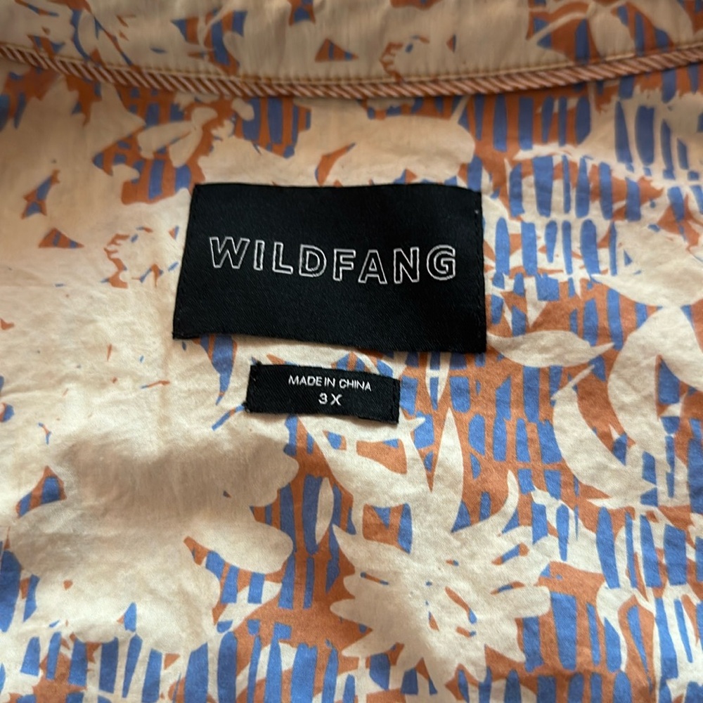 Wildfang essential short sleeve button up in 3x